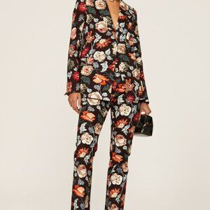 Rosetta Getty Black Floral Blazer